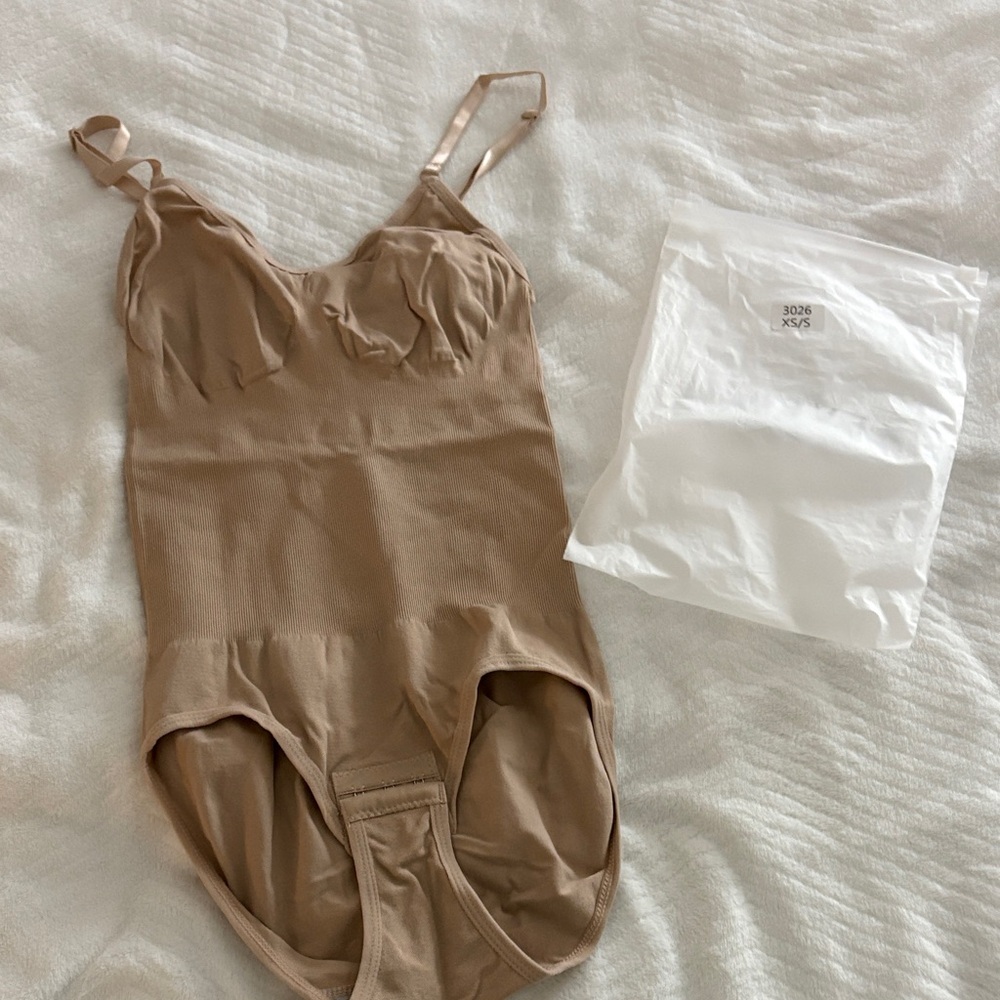 Revenge Light Brown Shapewear Bodysuit